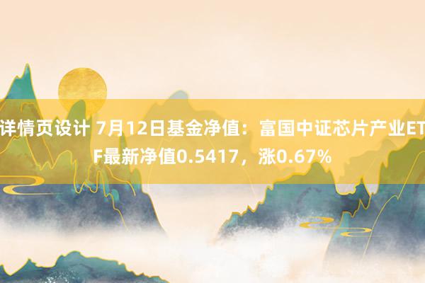 详情页设计 7月12日基金净值：富国中证芯片产业ETF最新净值0.5417，涨0.67%