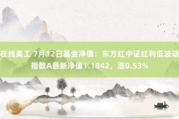 在线美工 7月12日基金净值：东方红中证红利低波动指数A最新净值1.1842，涨0.53%